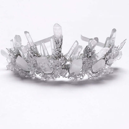 Punk Rave Headband White Crystal - QHA UK