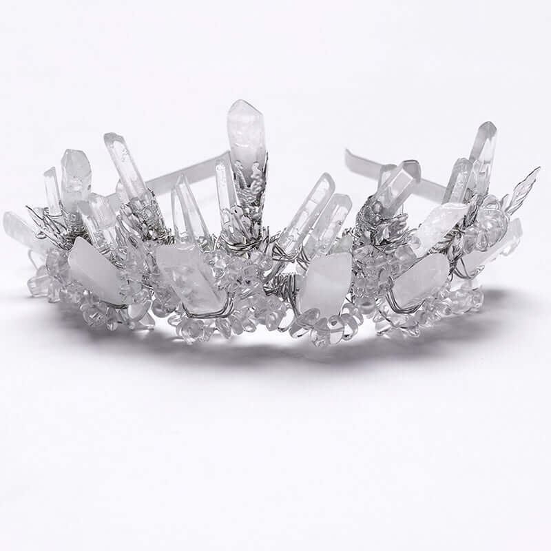 Punk Rave Headband White Crystal - QHA UK