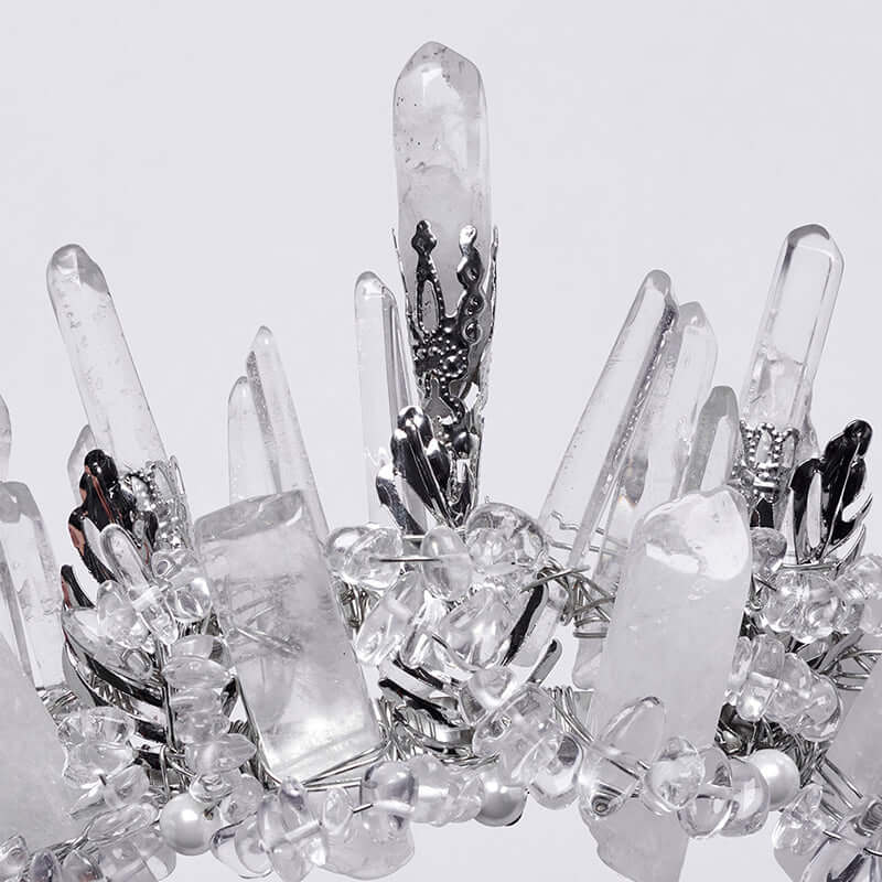 Punk Rave Headband White Crystal - QHA UK