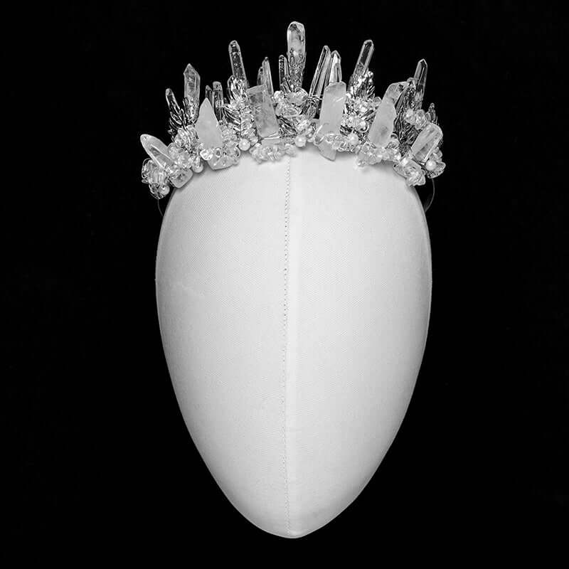Punk Rave Headband White Crystal - QHA UK