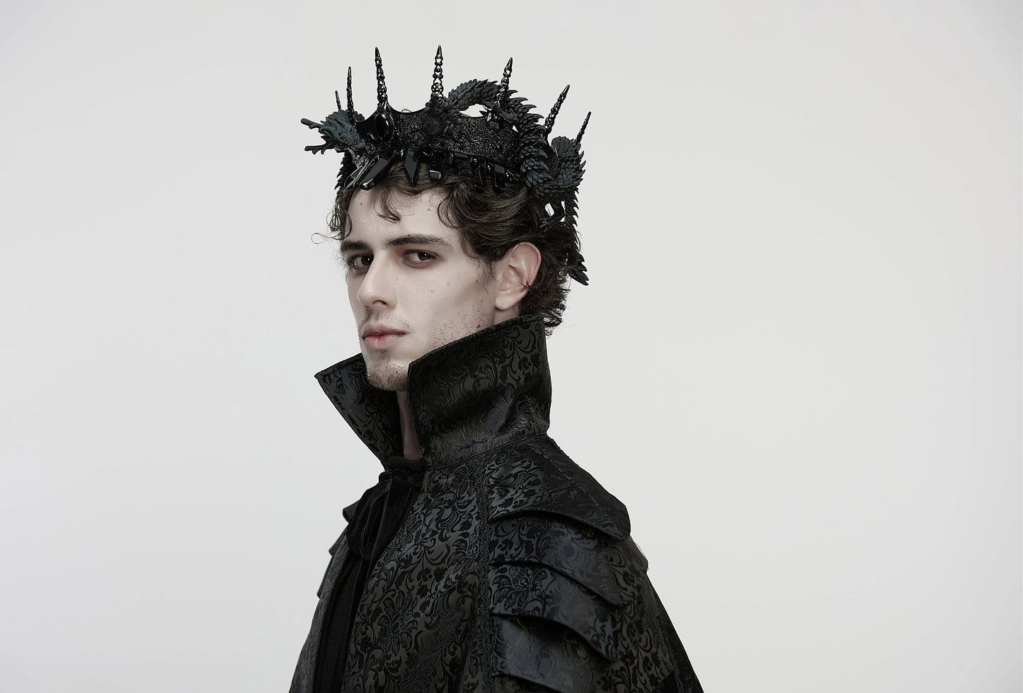 Punk Rave Gothic Crown Coiling Dragon - QHA UK