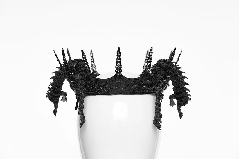 Punk Rave Gothic Crown Coiling Dragon - QHA UK