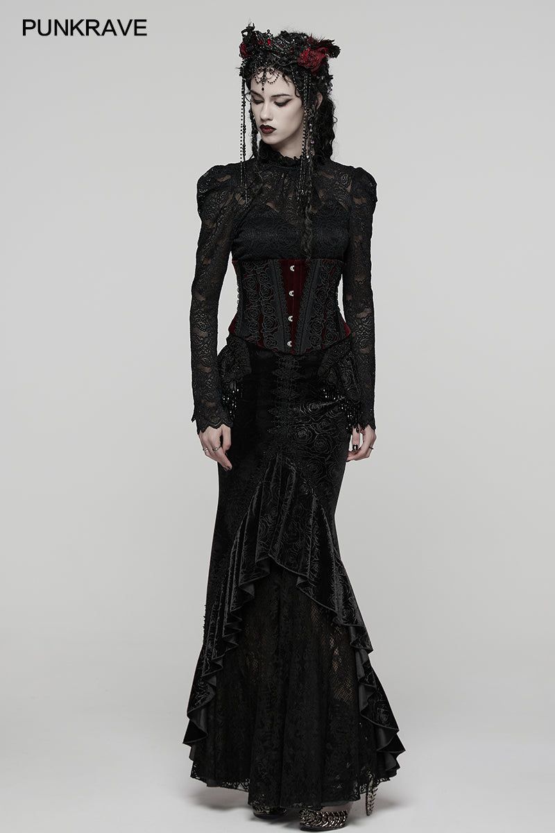 Punk Rave Gothic Skirt Fishtail UK 8-22 - QHA UK