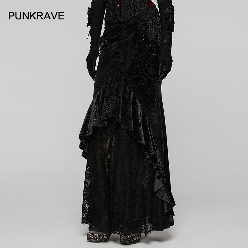 Punk Rave Gothic Skirt Fishtail UK 8-22 - QHA UK