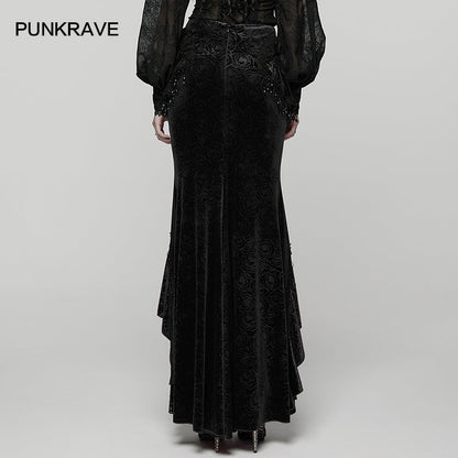 Punk Rave Gothic Skirt Fishtail UK 8-22 - QHA UK