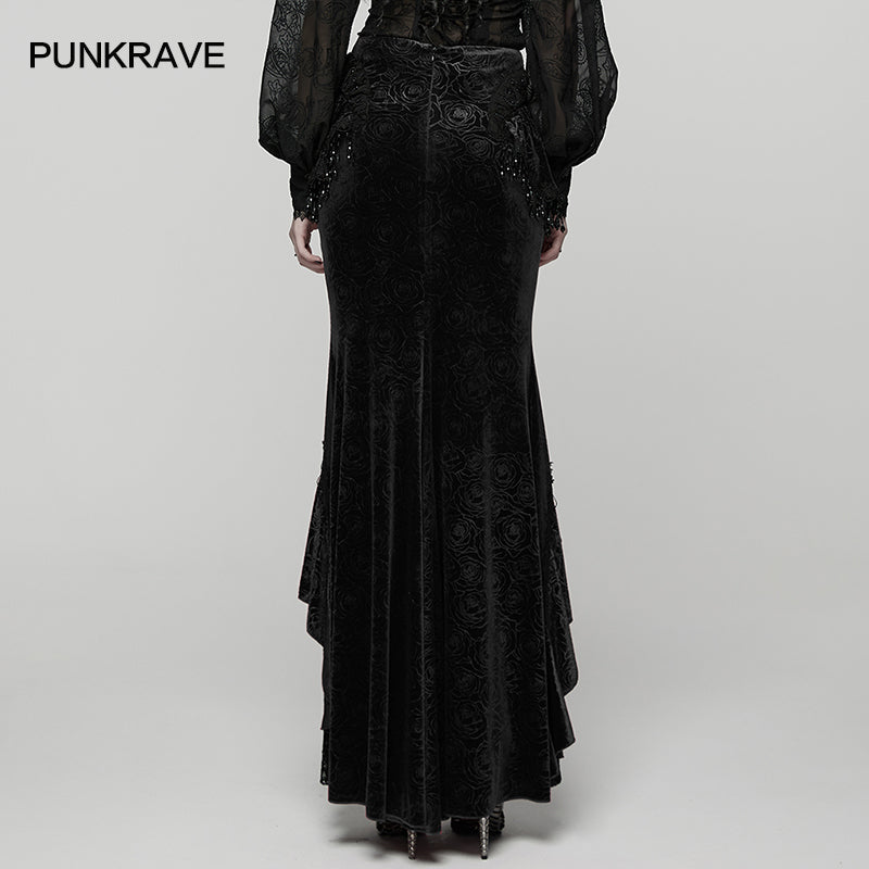 Punk Rave Gothic Skirt Fishtail UK 8-22 - QHA UK