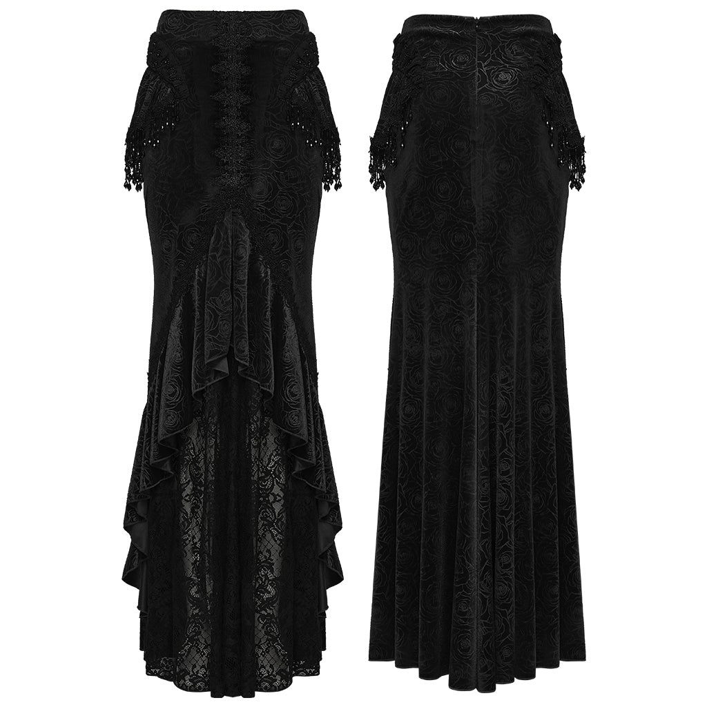 Punk Rave Gothic Skirt Fishtail UK 8-22 - QHA UK