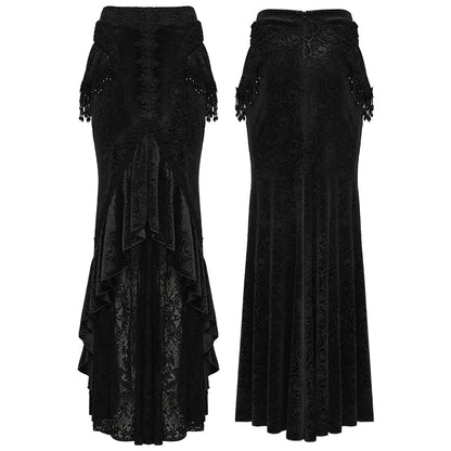 Punk Rave Gothic Skirt Fishtail UK 8-22 - QHA UK