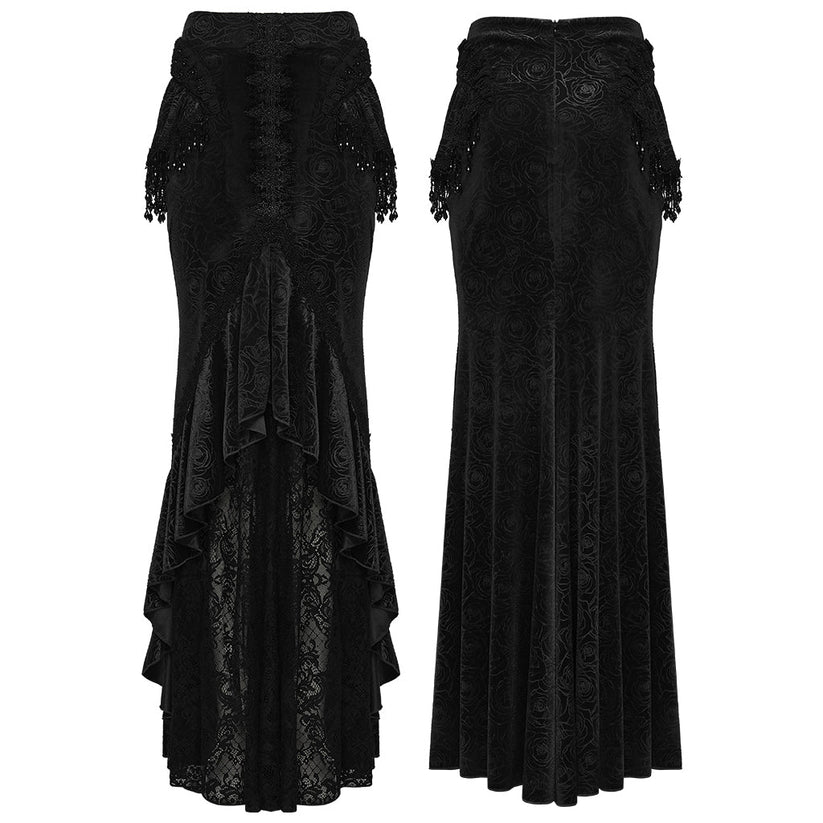 Punk Rave Gothic Skirt Fishtail UK 8-22 - QHA UK