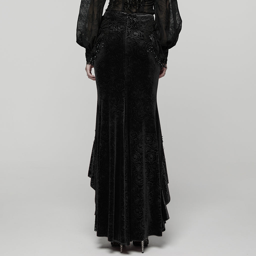 Punk Rave Gothic Skirt Fishtail UK 8-22 - QHA UK