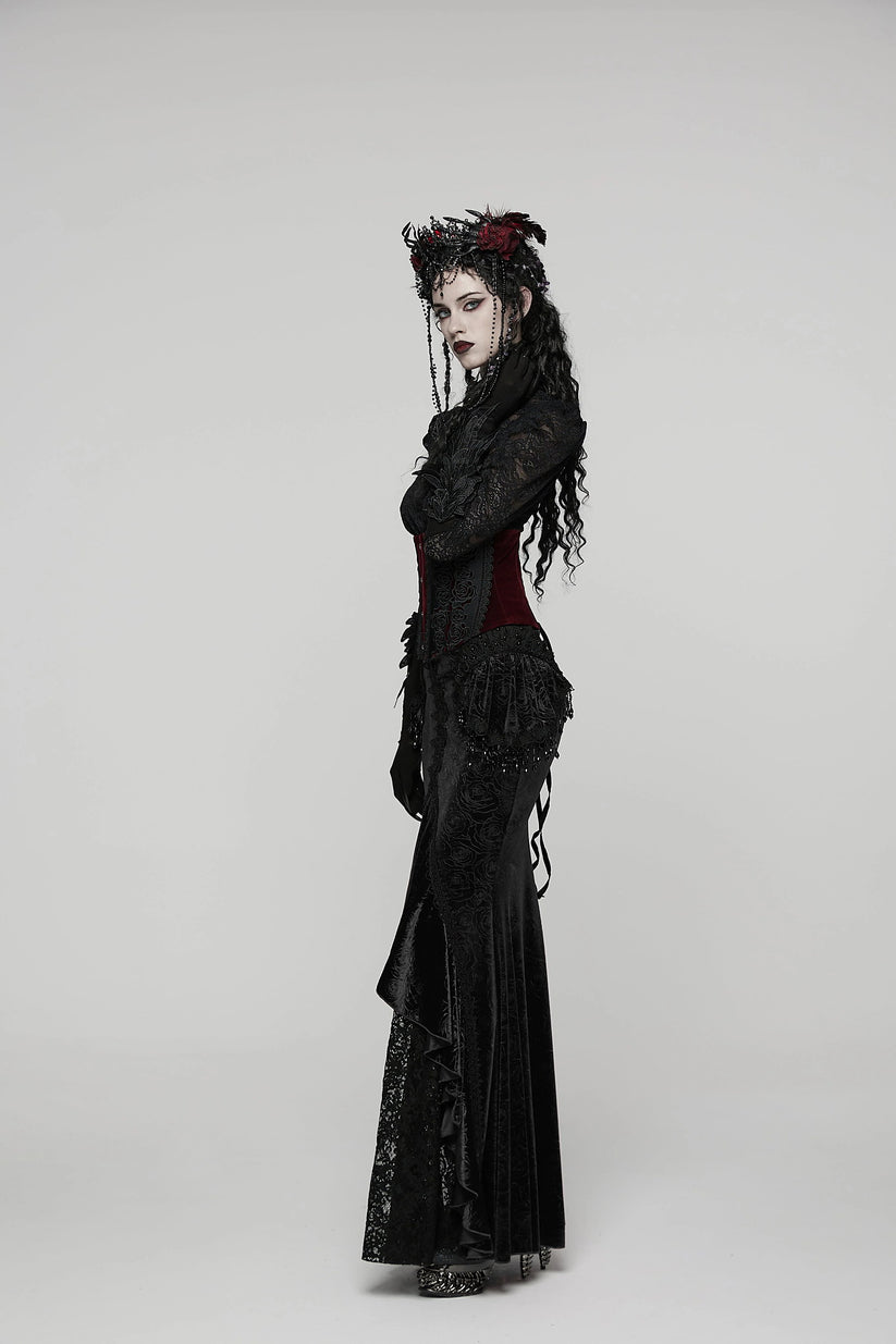 Punk Rave Gothic Skirt Fishtail UK 8-22 - QHA UK