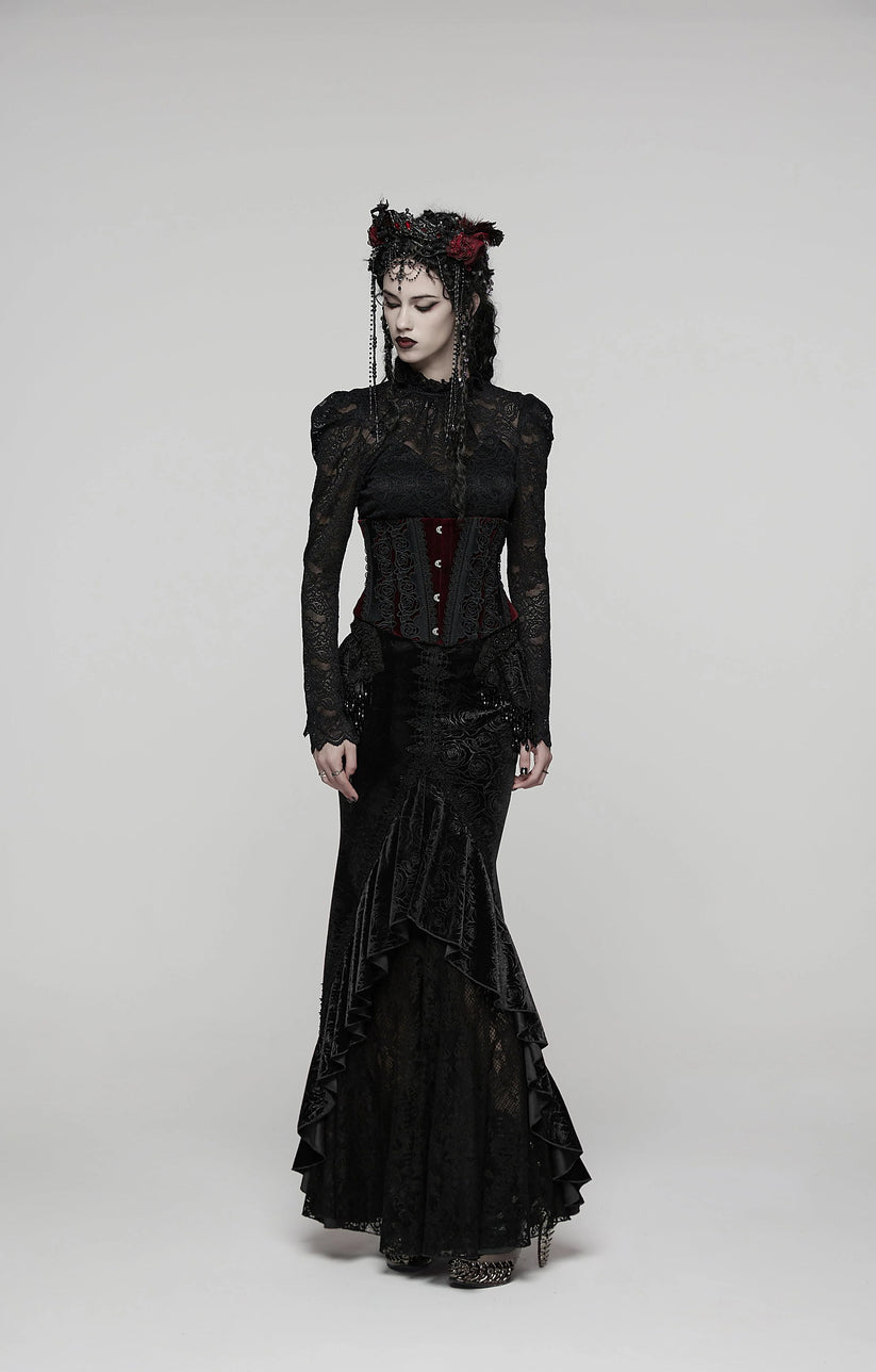 Punk Rave Gothic Skirt Fishtail UK 8-22 - QHA UK