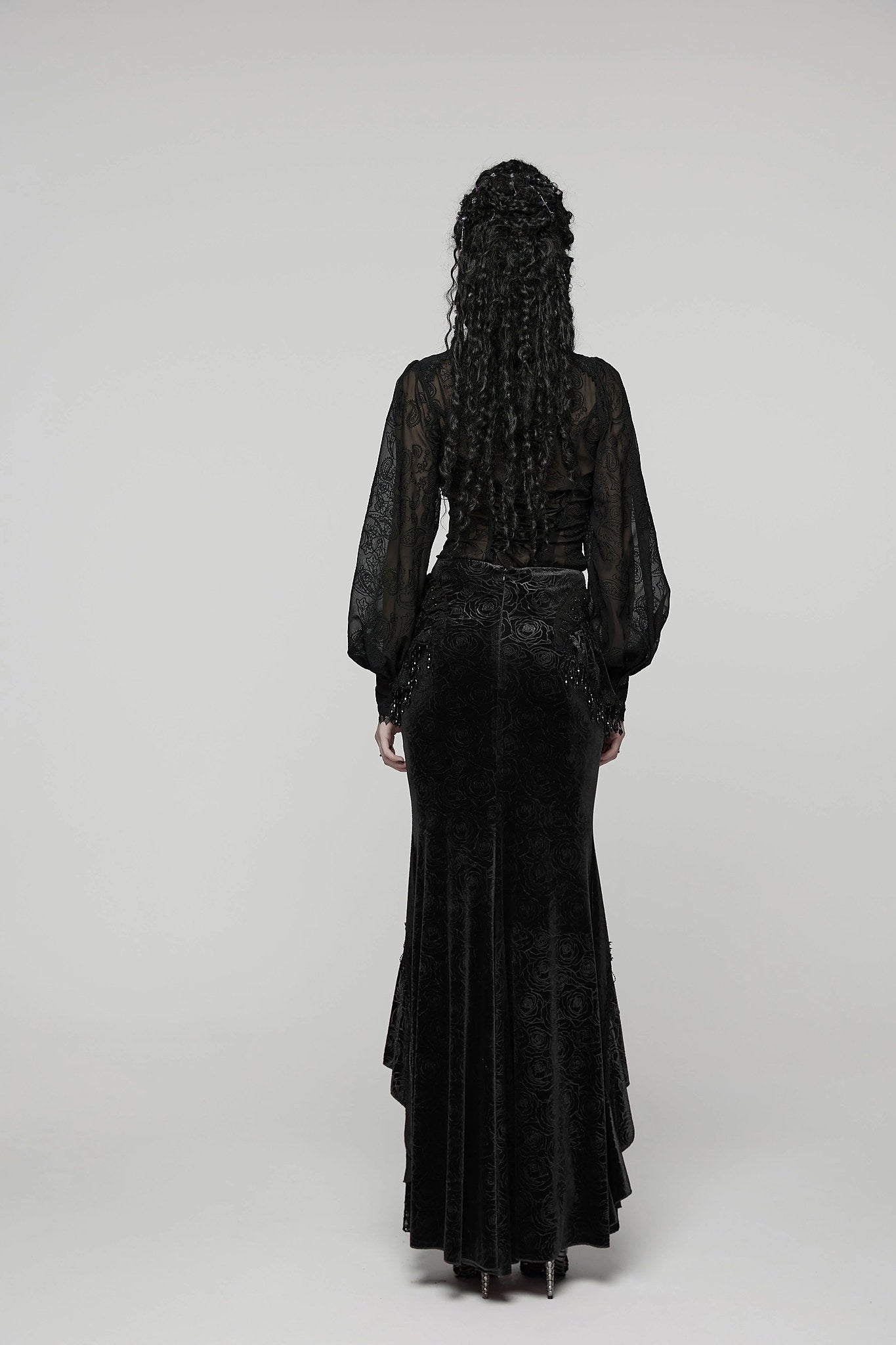 Punk Rave Gothic Skirt Fishtail UK 8-22 - QHA UK