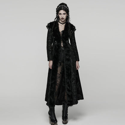 Punk Rave Gothic Coat Plush UK 8-22 - QHA UK