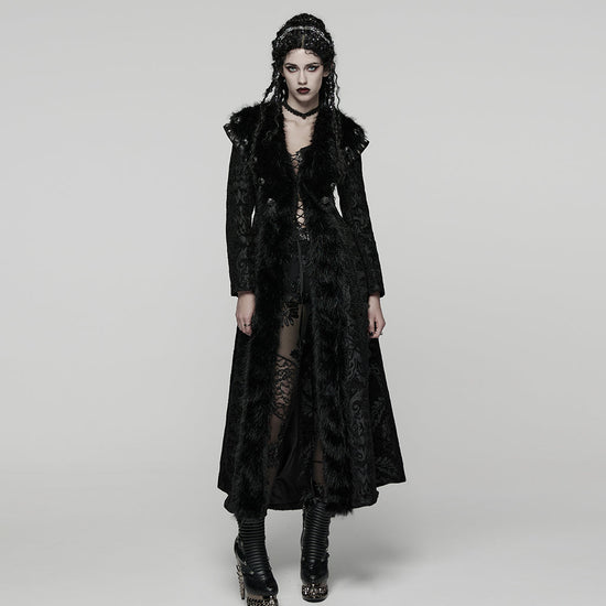 Punk Rave Gothic Coat Plush UK 8-22 - QHA UK