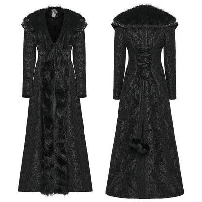 Punk Rave Gothic Coat Plush UK 8-22 - QHA UK