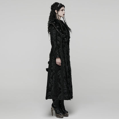 Punk Rave Gothic Coat Plush UK 8-22 - QHA UK