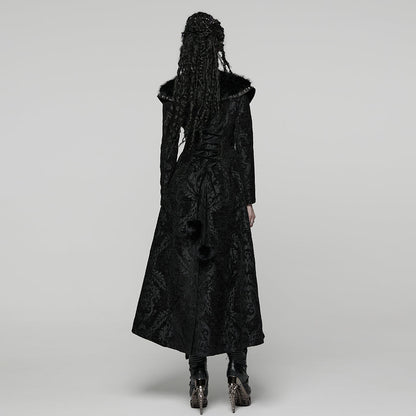 Punk Rave Gothic Coat Plush UK 8-22 - QHA UK