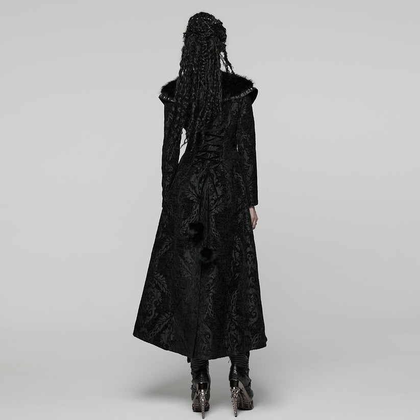 Punk Rave Gothic Coat Plush UK 8-22 - QHA UK
