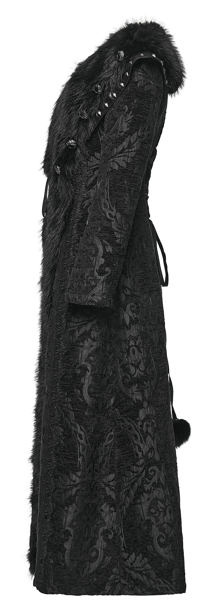 Punk Rave Gothic Coat Plush UK 8-22 - QHA UK