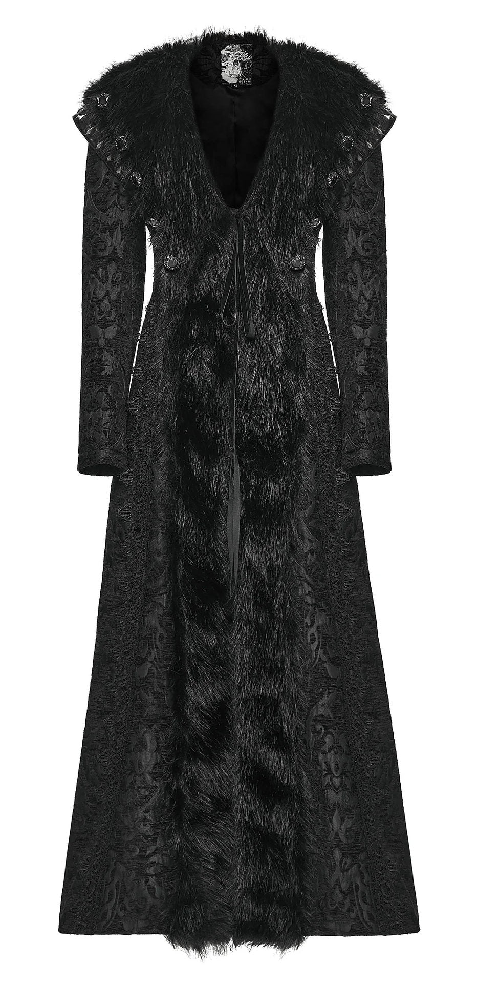 Punk Rave Gothic Coat Plush UK 8-22 - QHA UK