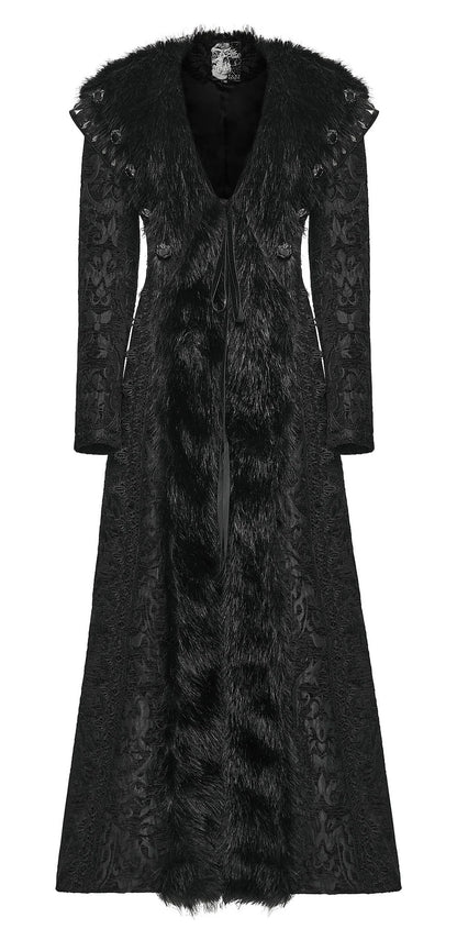 Punk Rave Gothic Coat Plush UK 8-22 - QHA UK