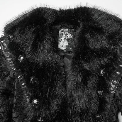 Punk Rave Gothic Coat Plush UK 8-22 - QHA UK