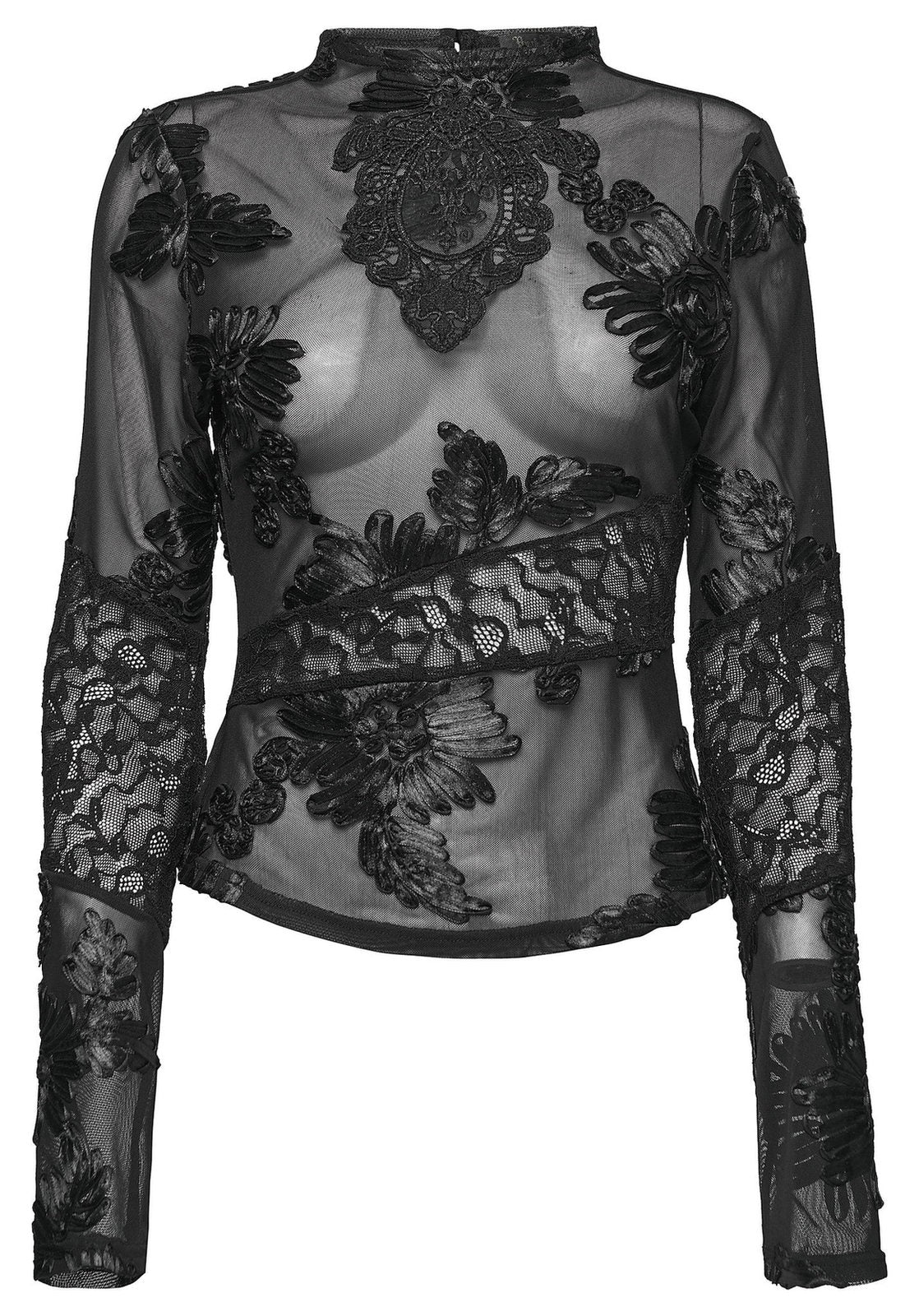 Punk Rave Women's Gothic Slip Lace Undershirt UK 8-16 - QHA UK