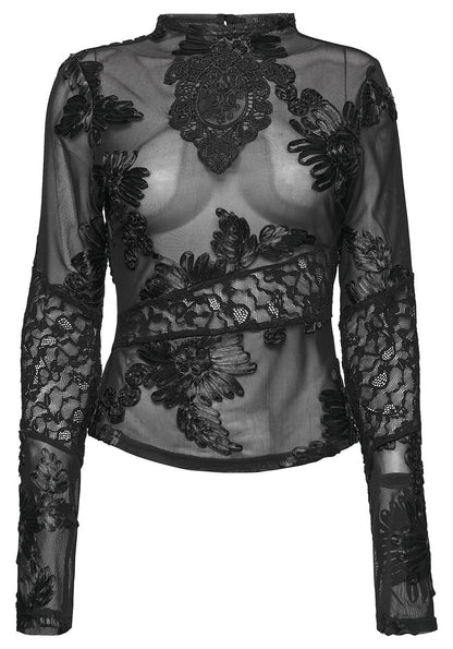Punk Rave Women's Gothic Slip Lace Undershirt UK 8-16 - QHA UK