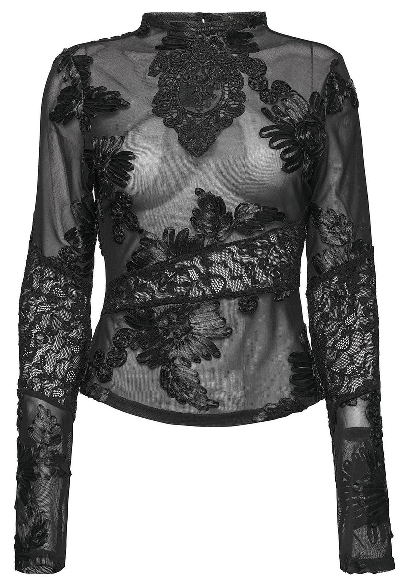 Punk Rave Women's Gothic Slip Lace Undershirt UK 8-16 - QHA UK