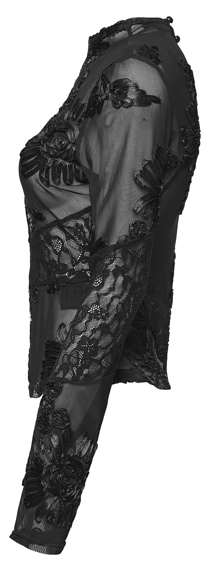 Punk Rave Women's Gothic Slip Lace Undershirt UK 8-16 - QHA UK