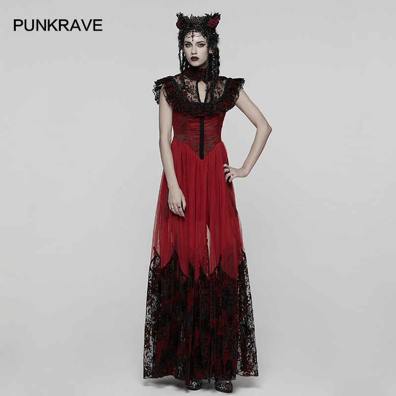 Punk Rave Gothic Dress Flying Sleeve UK 8-22 - QHA UK