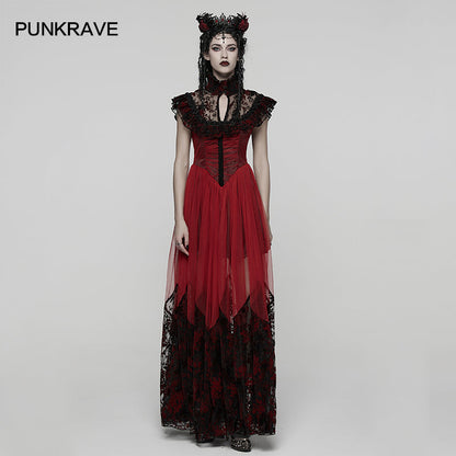Punk Rave Gothic Dress Flying Sleeve UK 8-22 - Sleeve Detail - QHA UK