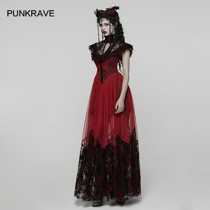 Punk Rave Gothic Dress Flying Sleeve UK 8-22 - Sleeve Detail - QHA UK