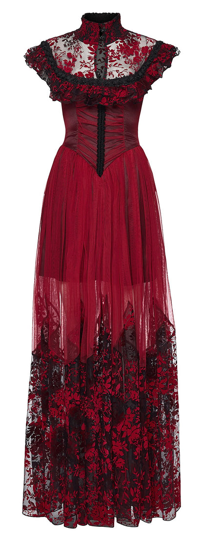 Punk Rave Gothic Dress Flying Sleeve UK 8-22 - Sleeve Detail - QHA UK