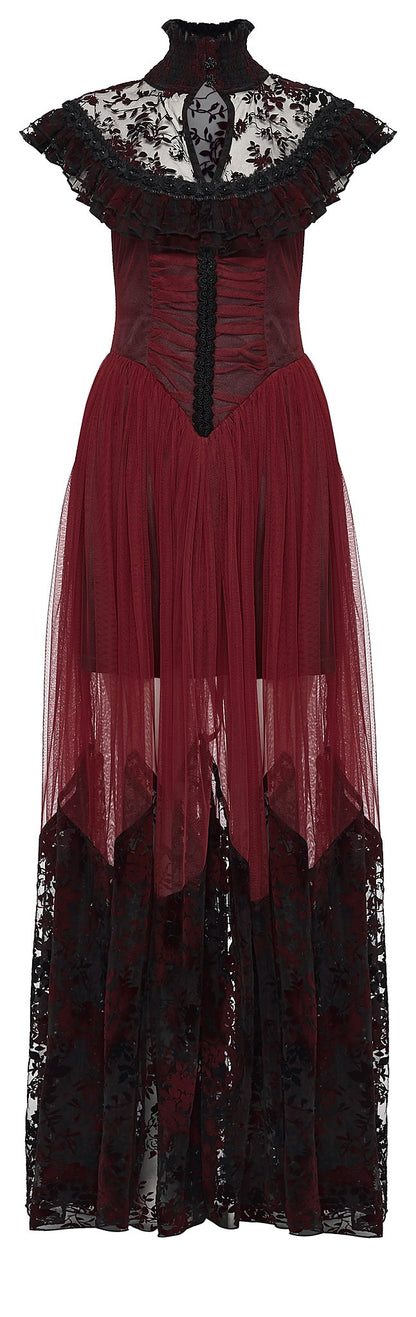 Punk Rave Gothic Dress Flying Sleeve UK 8-22 - Sleeve Detail - QHA UK