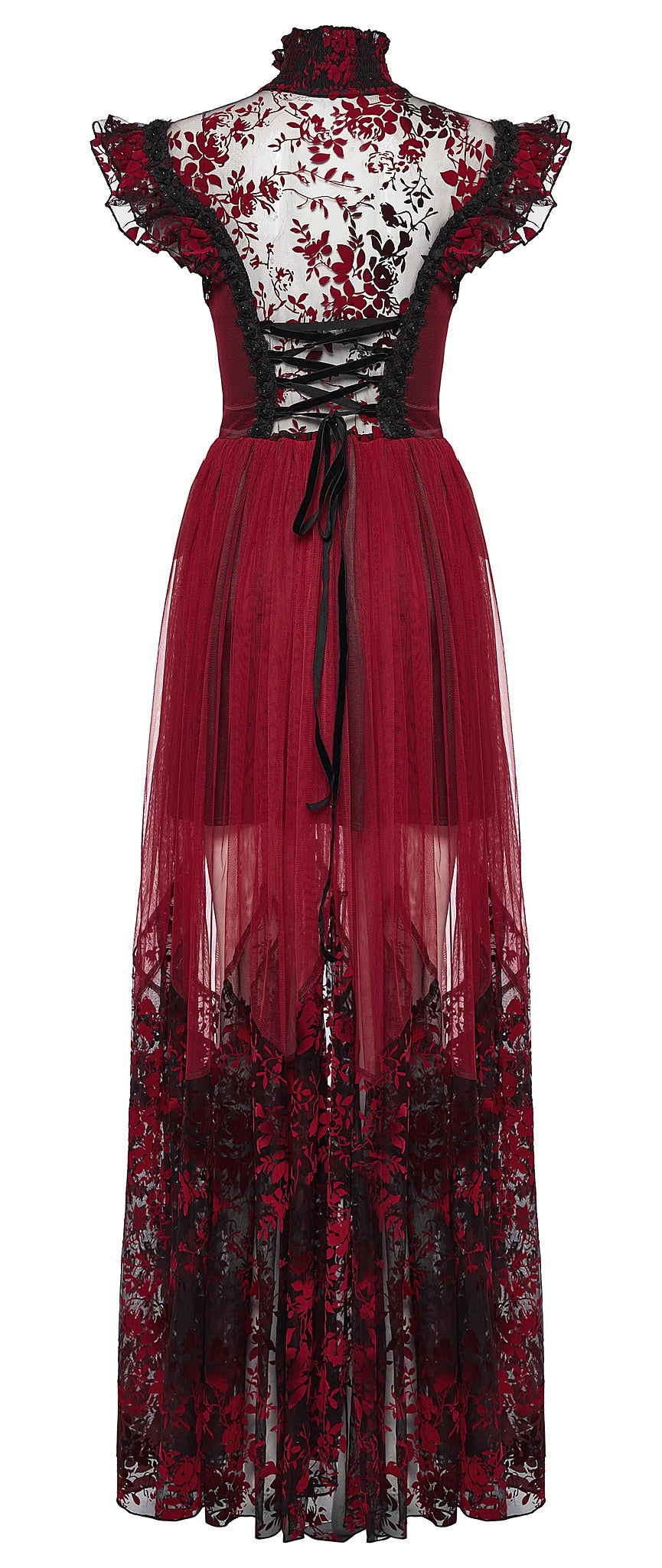 Punk Rave Gothic Dress Flying Sleeve UK 8-22 - Sleeve Detail - QHA UK