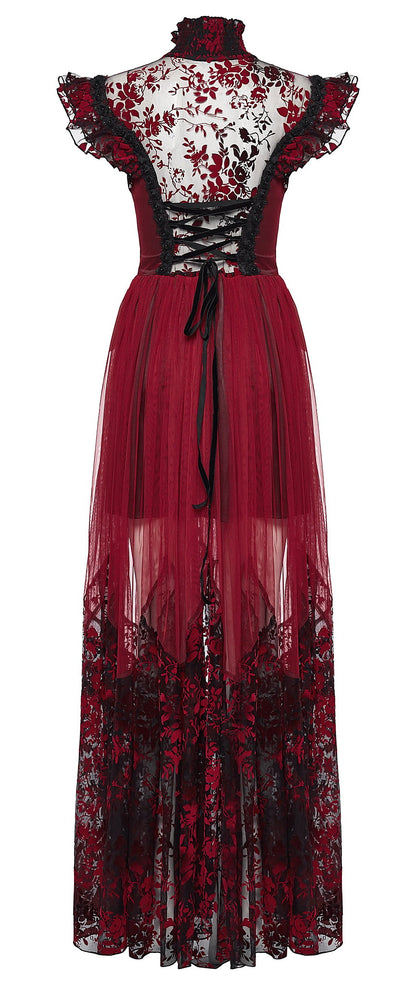 Punk Rave Gothic Dress Flying Sleeve UK 8-22 - Sleeve Detail - QHA UK