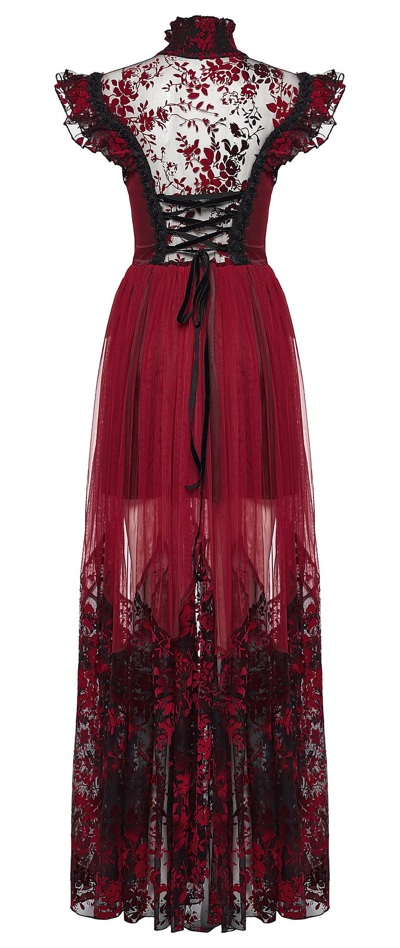 Punk Rave Gothic Dress Flying Sleeve UK 8-22 - Sleeve Detail - QHA UK