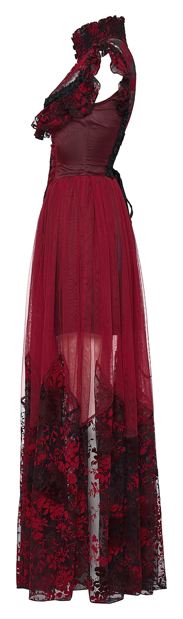 Punk Rave Gothic Dress Flying Sleeve UK 8-22 - Sleeve Detail - QHA UK