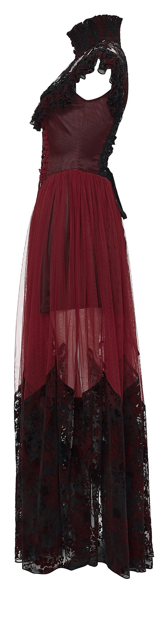 Punk Rave Gothic Dress Flying Sleeve UK 8-22 - Sleeve Detail - QHA UK
