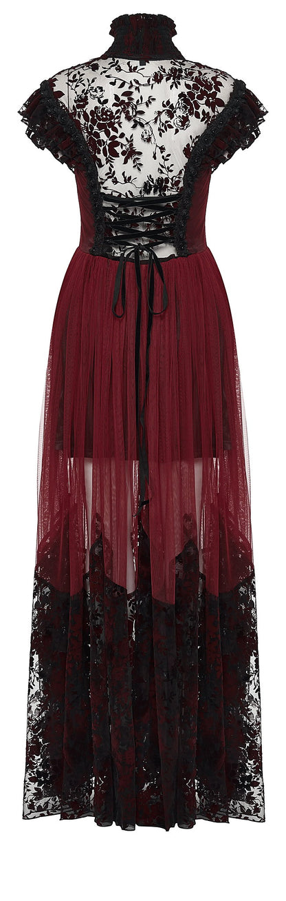 Punk Rave Gothic Dress Flying Sleeve UK 8-22 - Sleeve Detail - QHA UK