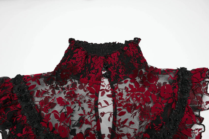 Punk Rave Gothic Dress Flying Sleeve UK 8-22 - Sleeve Detail - QHA UK
