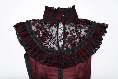 Punk Rave Gothic Dress Flying Sleeve UK 8-22 - Sleeve Detail - QHA UK
