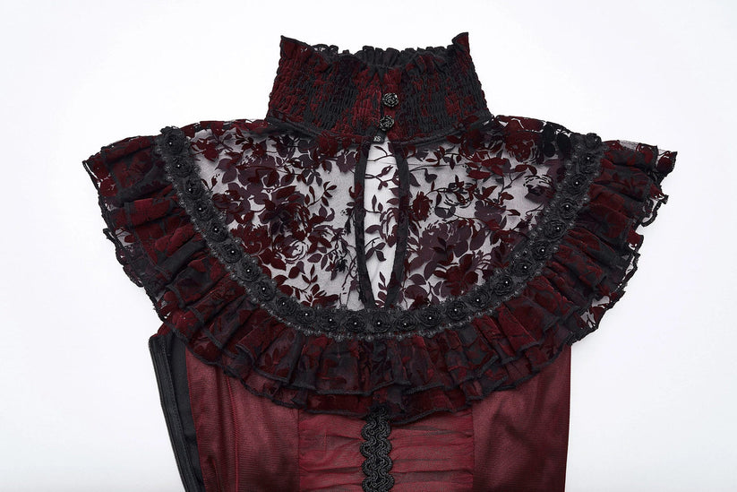 Punk Rave Gothic Dress Flying Sleeve UK 8-22 - Sleeve Detail - QHA UK