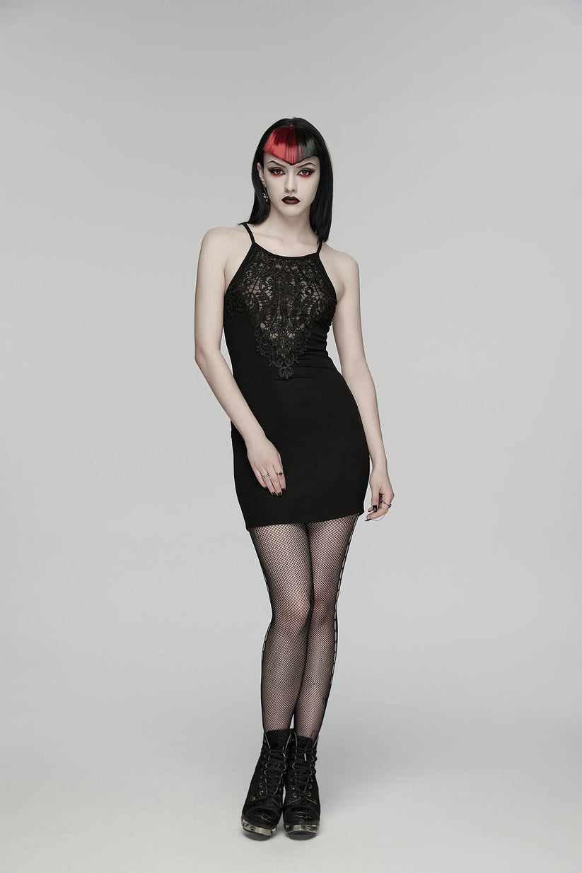Punk Rave Gothic Dress Juliette Slip UK 8-16 - QHA UK