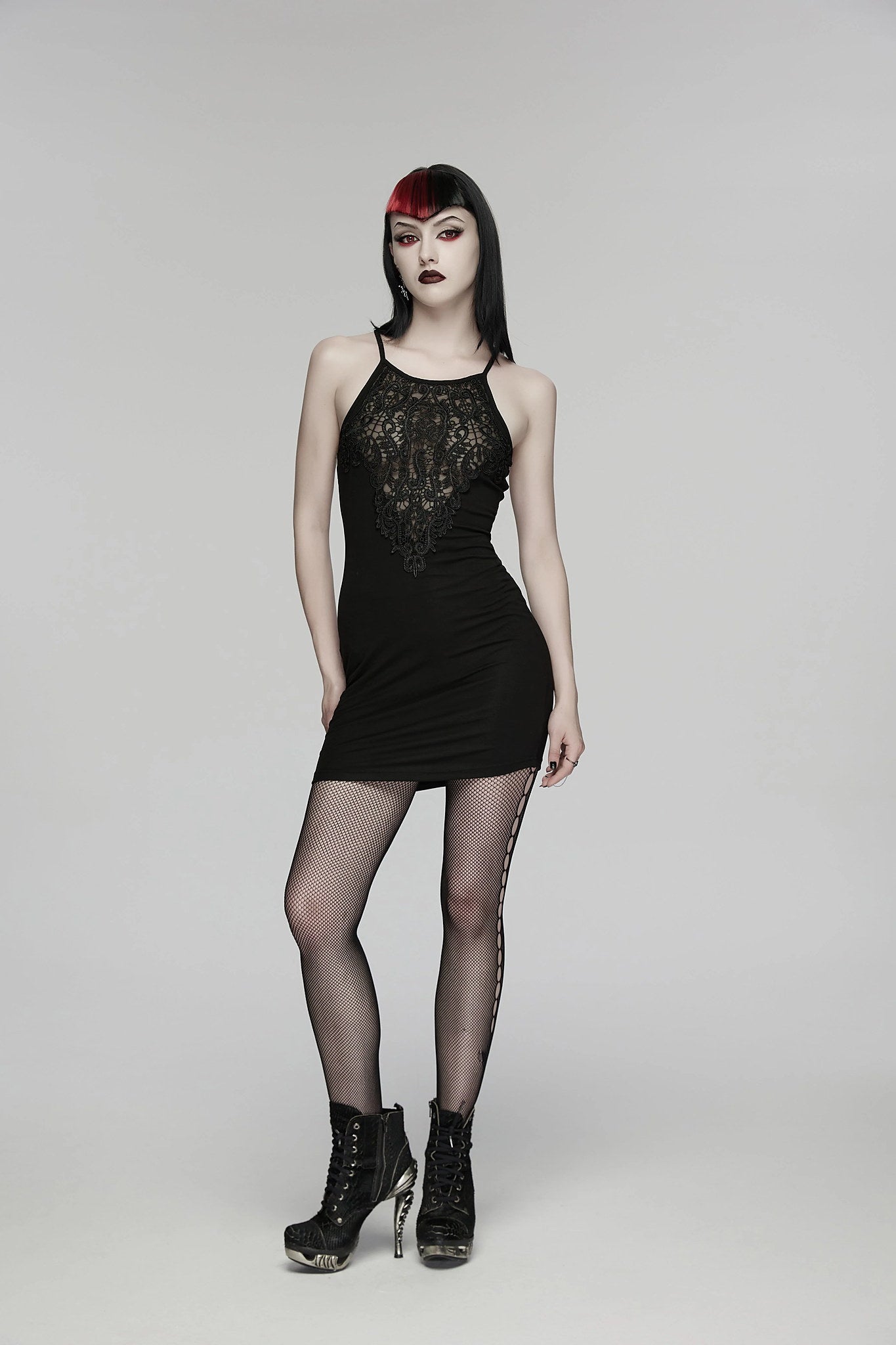 Punk Rave Gothic Dress Juliette Slip UK 8-16 - QHA UK