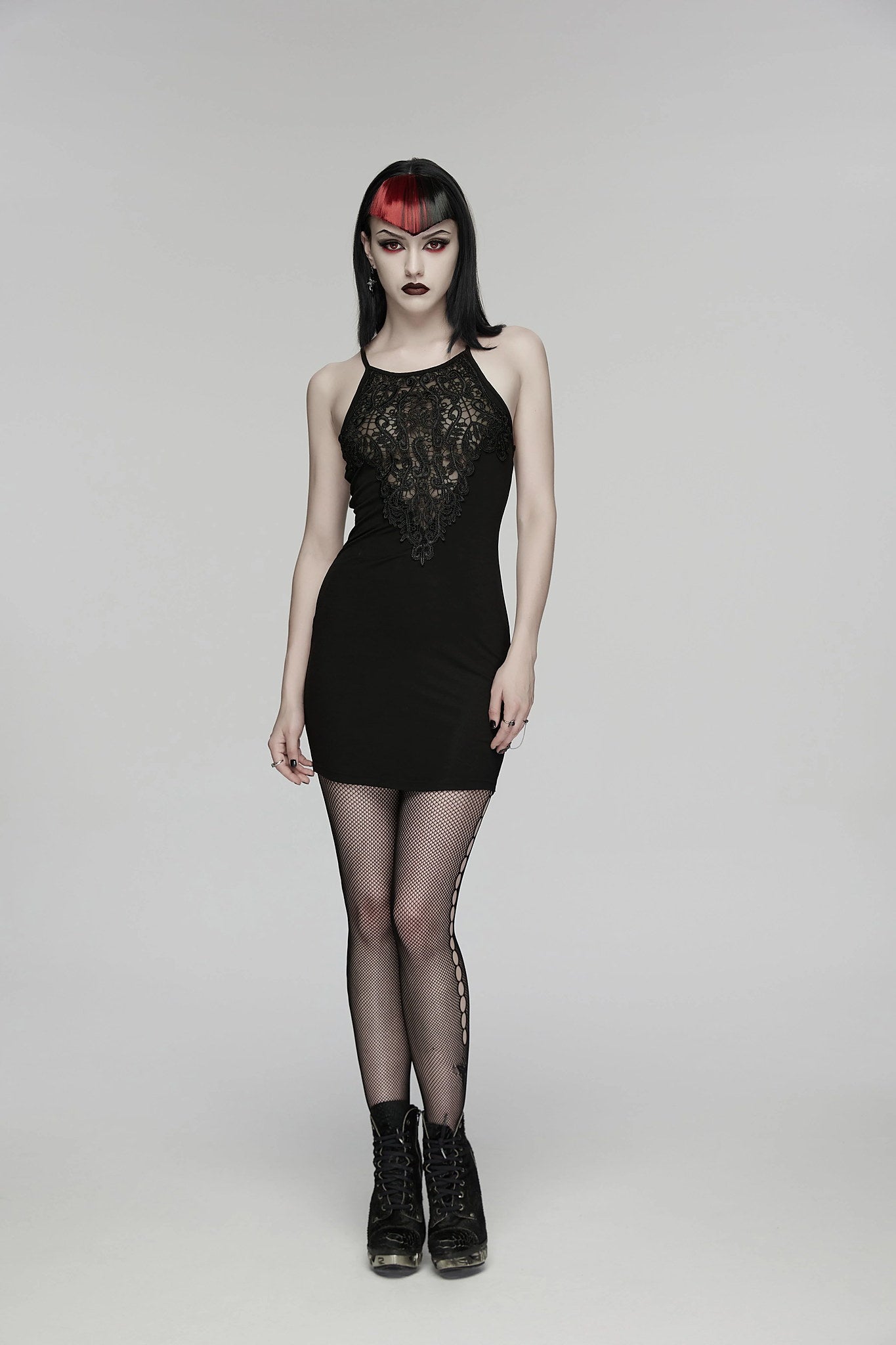 Punk Rave Gothic Dress Juliette Slip UK 8-16 - QHA UK