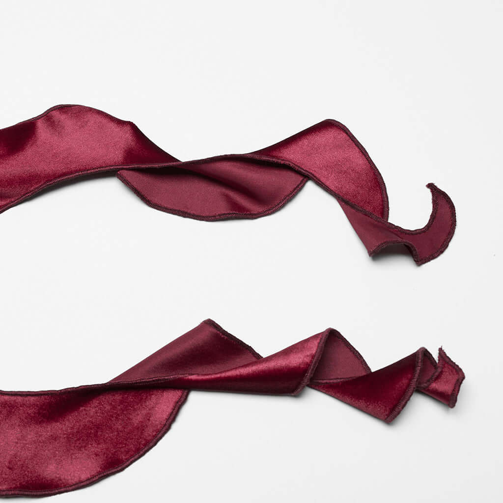 Punk Rave Top Leticia Burgundy Gradient Velvet with Hooks and Eyes - QHA UK