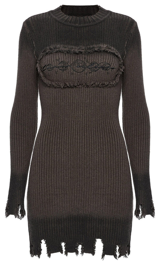 Punk Rave Dress Lunar Eclipse Embroidered UK 8-16 - QHA UK